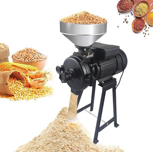 Molinillo de Soja de Acero Inoxidable Comercial, máquina de molienda de harina Industrial, Molino eléctrico de 2200 W, Molinillo de Granos eléctrico de Alta Resistencia, Molino de Cereales,