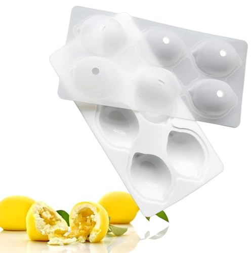 Moule Trompe l'oeil Citron, 6 Moules en Silicone Citron 3D Professionnels