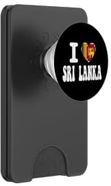 I Love SRI LANKA Heart Flag Retro Travel Souvenir PopSockets PopWallet for MagSafe