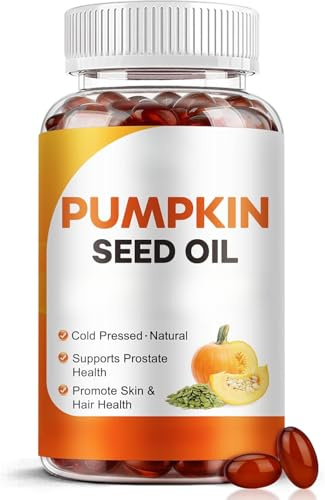 Olio di semi di zucca, favorisce la salute della vescica, 1 pz | estratto di semi di zucca; nutrire il cuoio capelluto; rafforzare le radici dei capelli; mantenere i capelli sani