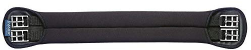 Passier Neoprene Sattelgurt schwarz Edelstahlstahlschnallen, Größe:75