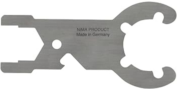 NIMA PARTS Gasflaschenschlüssel – made in Germany – Edelstahl Schlüssel für Gasventil für den Schlüsselbund (Gasflaschenschlüssel)
