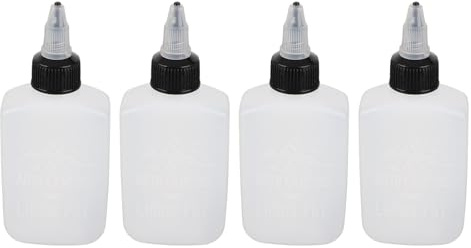 Jwthee Bottiglie per spremere olio, Bottiglie trasparenti per erogazione Spremere Bottiglia per condimento Bottiglie vuote con tappo superiore a spirale Piccola bottiglia dispenser