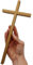 Lunexus Wandkreuz 26 cm aus Lindenholz lackiert gesegnet mit Zertifikat Kreuz zur Wandmontage katholisch christlich Geschenk Hausaltar Handarbeit Kreuz aus Holz für Zuhause Schule Kinderzimmer