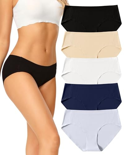 VOENXE Sömlösa Damtrosor Hipster,Trosor Dam Flerpack,Seamless Underwear