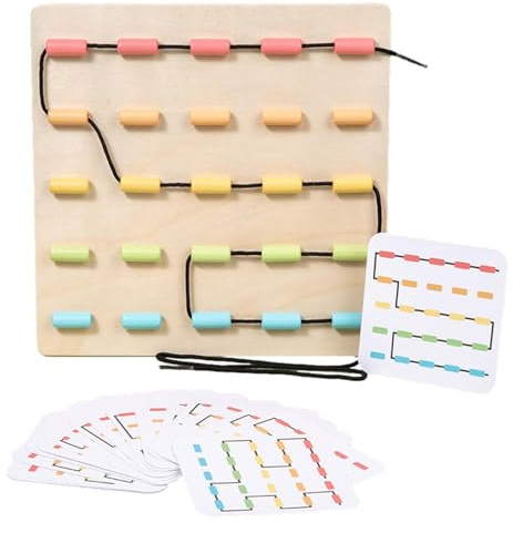 Generisch Giocattolo con lacci, colori coordinati, giochi da viaggio | Giocattoli educativi fini, giocattoli educativi da infilare, per ragazze e ragazze