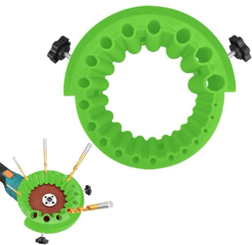 WUYJI Juegos de brocas, Un afilador de brocas/herramienta para amoladoras angulares de 115 mm y 125 mm, capaz de afilar brocas de 2 a 13 mm (verde)