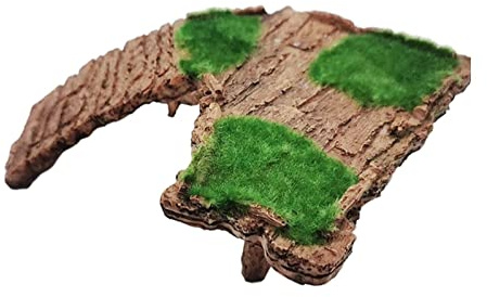 FJMQHU Plateforme pour Îlot de Baignade Rampe Reptile en Résine Accueil Caché Large Surface Promouvant La Détente Également Facile à Nettoyer pour AQU, 21.5x7x6cm B