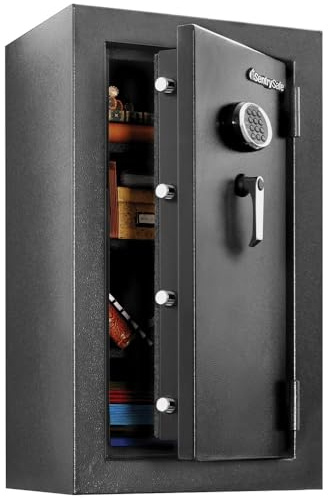 SentrySafe Fireproof and Waterproof XX-Large Steel Floor Safe with Digital Keypad Lock, DOJ-Certified Large Gun Safe for Home, 4.71 Cubic Feet, 37.7 x 21.7 x 19.0 Inches, EF4738E