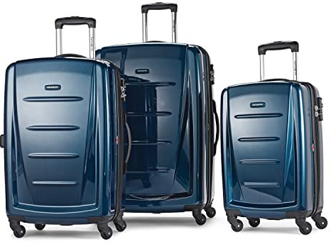 Samsonite Winfield 2 Hardside Gepäck mit Spinner Rollen, Tiefes Blau, 3-Piece Set (20/24/28), Winfield 2 Hartschalengepäck mit Spinnrollen