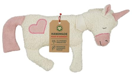 Efie Bio Spiel & Kuschelkissen, Einhorn, kontrolliert biologischer Anbau (Organic), Made in Germany, GOTS Zertifiziert