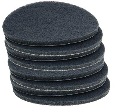 7 Inch 1000-Grits Scrubber Scouring Pads for Cleaning & Polishing, 8pcs | Hook & Loop,Flocking Scuff Pads, Drill Scuffing Disc, Surface Conditioning Disc, for Tiles/Glass/Stone/Tubs