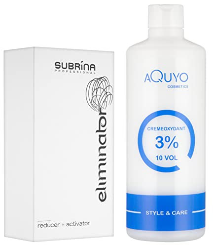Eliminator Haarfarben Entferner + Creme Oxydant Entwickler 3% 500ml | Color Remover zur Entfernung künstlicher Farbpigmente aus gefärbtem Haar | Farbentferner ohne Parabene, Paraffine und Bleichmittel
