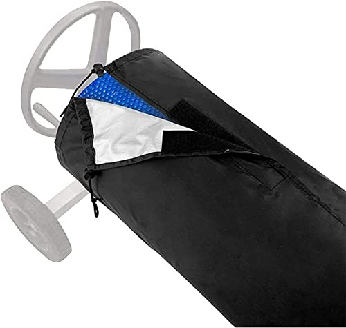 Solar Abdeckung für Schwimmbad Solarrollen | Robuste wasserdichte Pool-Rollenabdeckung | Pool Aufroller Abdeckung |Solar Blanket Reel Schutzhülle | Poolabdeckungen Aufrollvorrichtung 495 x 97 cm