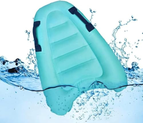 Norhogo Tavola gonfiabile per il corpo, con zattera galleggiante, tinta unita, boa, kickboard, Tavola da Surf Galleggiante Portatile per Adulti Piscina per Bambini Sport Acquatici Estivi Blue