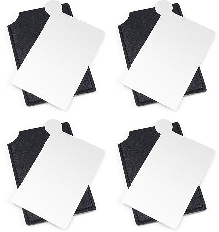 JANDH Taschenspiegel Klein, 4 Stück Edelstahl Kleiner Spiegel, Ultra Dünn Spiegel Ohne Rahmen, Reisespiegel für Palette die Alltag auf Reisen, und Make-Up Verwendet Werden Kann