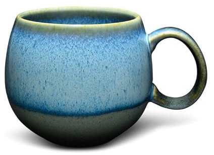 Teeladen Herzberg Maoci Tasse Jumbo 0,5 l Porcelaine Bleu/gris avec dégradé de couleur
