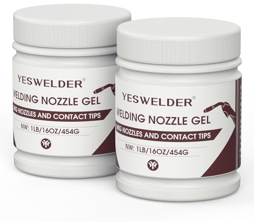 YESWELDER Gel per saldatura MIG per saldatura MIG, gel anti schizzi per torcia MIG e punte di contatto (2 lattine)