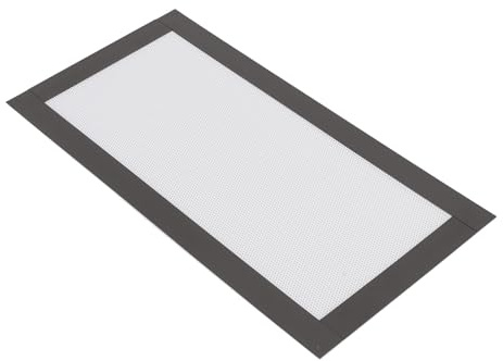 2-Pack Vit PC Datorlager Dammfilter, Magnetisk Ram, PVC Nätmaterial för Datorhölje Kylfläkt