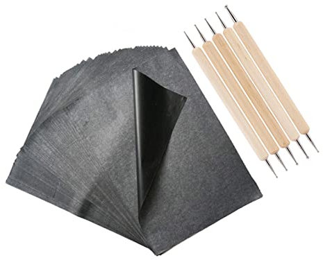 Hohopeti Kohlepapier Zum Nachzeichnen Schwarzes Papier Kohlepapier Din Schwarz Transferpapier Praktisches Modisches Nützliches