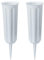2 Pieces Grave Vases with Spikes, Plastic Flower Holder for Cemetery, Flower Vase Grave Decorations for Cemetery Headstone Graveside (Grey 2PCS)