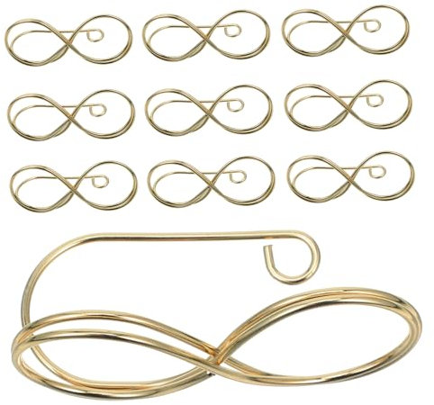 Uonlytech 10stücke Tischkartenhalter Aus Geformte Büroklammern Als Memohalter Farbige Büroklammern Für Tischnummernhalter Mittlerer Für Karten Und Notizen