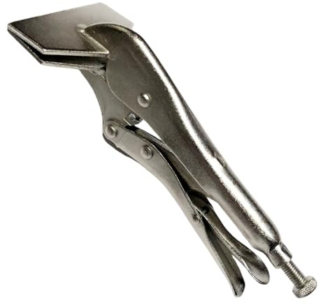 Pinze di bloccaggio, pinze per lamiera a testa piatta regolabili, morsetti a becco d'anatra in acciaio al carbonio da 8 pollici per utensili manuali per dime di saldatura, becco d'anatra, pin