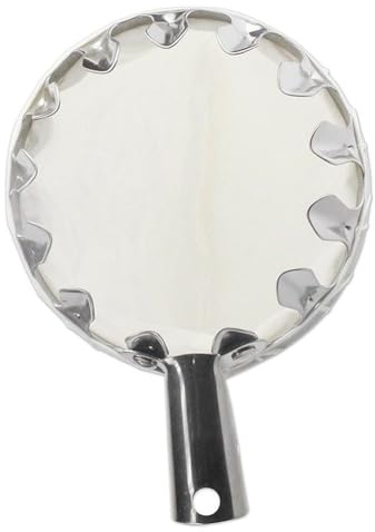 qixeuoa Recogedor de frutas de metal, con mango telescópico, recogedor de manzanas, peras, recogedor de frutas, de frutas, ayudante para cosechar