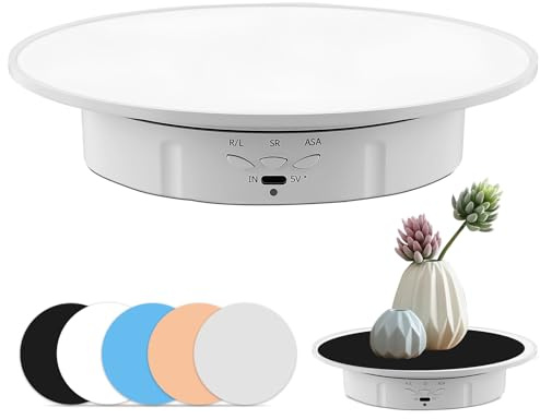 Electric Turntable Rotating Plate for Cake & Decoration, Automatic Turntable for Food Photography & Videography, Cake Stand Rotatable