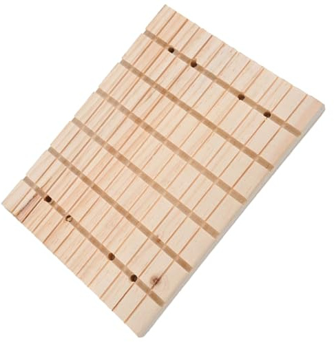VALICLUD Wooden Small Pet Scratching Board 27X20X1.5Cm Rabbit Claw Grinding Pad Household Cat and Kitten Claw Grinding Plate Pet Accessory for Indoor Use