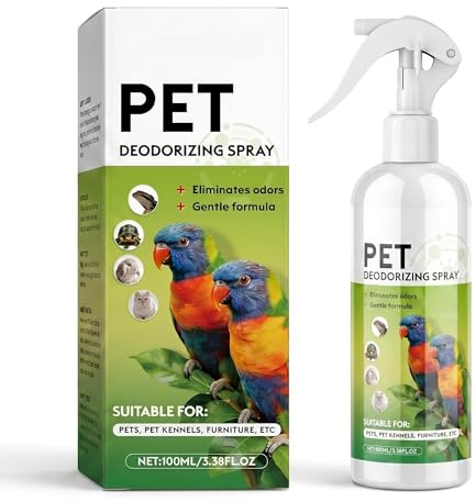 Deodorizing-uppfriskande spray, hundparfym, luktneutraliserare, kattströslåda, deodorizer, resevänlig, pälsvård, frisk luft, katter, te tree-doft, lätt att använda, 100 ml