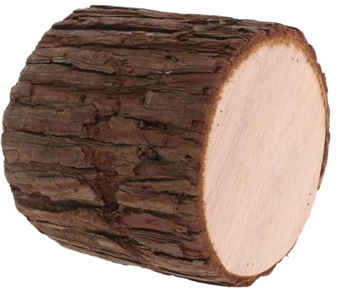 GRADENEVE Tocón de Árbol de Madera Realista Resistente Deformación y Pulido, Diseño Rústico para Decoración de Mesas Auxiliares y Centros de Mesa, Adecuado para Ambientar el Hogar