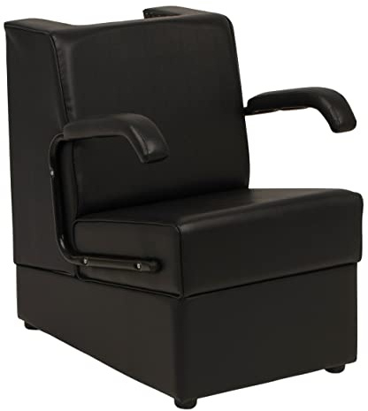 Buy-Rite Kate Professional Hair Dryer Chair - Commercial Salon Chair with Wood Frame, Thick Cushions, Removable Arms & Back Cutaway for Most Hood Dryers, 23.5 W x 30.5 D x 31 H, OD-431