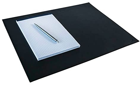 Durable 730401 konferensunderlägg av mjukt kvalitetsläder, 42 x 30 cm, svart
