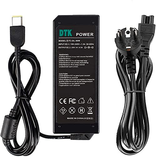 DTK 20V 4,5A 90W Notebook Laptop Ladegerät AC Netzteil für Ladegeräte Netzteile Netz Batterie-Stromversorgung (20V 3,25A 65W Compatible) Stecker: 11mm* 5mm