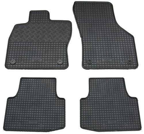 Gummi Fußmatten Set, 4teilig, Gummifußmatten Gummimatten Matten