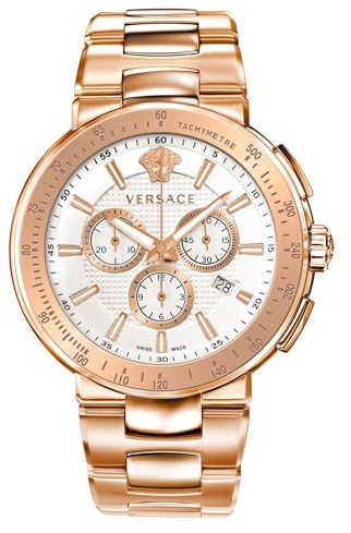 Versace Herrenuhr Chronograph Quarz Edelstahl - VFG180016