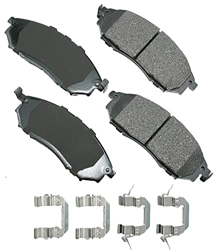 Akebono Ultra-Premium Ceramic Front Disc Brake Pads, GREY