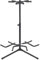 vidaXL Gitarrenständer Universal für 3 Gitarren Stativ Ständer Rockstand Halter Gitarrenhalter Gitarrenstativ Gitarrenzubehör Schwarz Stahl