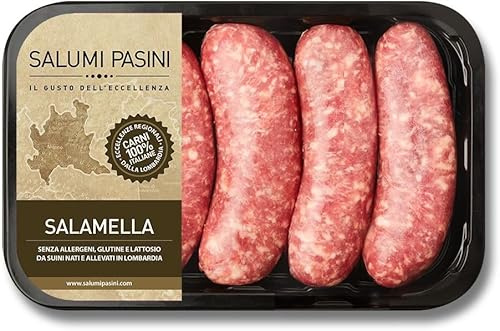 Salamella fresca Salumi Pasini® | Puro suino | 1 vaschetta | 500gr | Carne 100% italiana