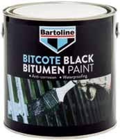 Bartoline Bitcote Black Bitumen Paint - 2.5L