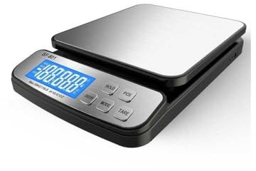 LITTLE BALANCE 8370 Pro 30.1, postvåg, professionell våg, 30 kg / 1 g, nät- eller batterier, rostfritt stål
