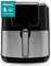 Hisense H06AFBS1S3 - Freidora sin Aceite 6,3 L - Airfryer 1700W con 3D AIR Circulación de Aire Caliente, 8 programas automáticos de cocinado, control de temperatura digital LED, Cesta Doble