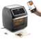 InnovaGoods® Heißluftfriteuse 12L, airfryer 1800W mit +100 Rezepten in DE. heissluftfriteuse mit 8 Zubehör, 10 Programme, Touchscreen, Timer, Heißluftofen mit Fenster und Innenbeleuchtung.