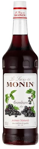 MONIN Sirup Brombeere 1,0 l | Authentischer Brombeergeschmack ohne künstliche Zusätze - für Cocktails, Limonaden, Mocktails und Desserts
