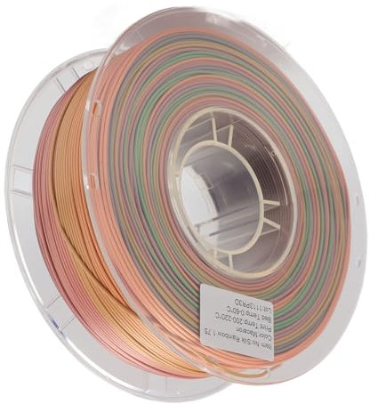 3D-Drucker-Seidenfilament, 1,75 Mm, Mehrfarbig, Seide, PLA-Filament, Matte Farbverläufe, PLA 3D-Drucker-Filament, Seide, 2,2 Lbs, 3D-Drucker-PLA-Filament für die Meisten