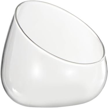 Wensmy Terrarium Glass Vase Containers Glass Slant Cut Bowl Desktop Diy Micro Landscape Bottle Glass Vase Candle Holders Wedding Decor Glass Air Plant Terrarium Hydroponic Planter