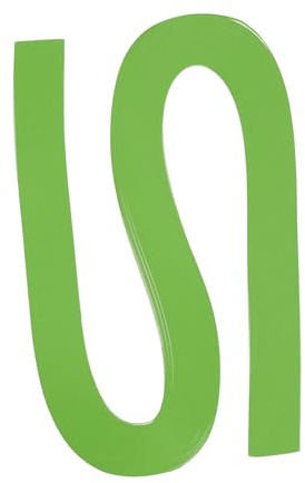 PATIKIL 120pz Strisce di Carta per Quilling 3mm(1/8) 54cm Carta per Origami Strisce per Quilling per Arte Fai da Te Natale, Verde Erba