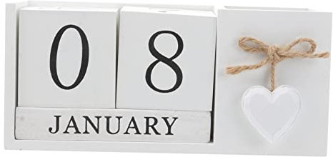 EXCEART 1stück Multifunktionaler Kalender Stifthalter Design Für Schreibtisch Für Lehrer Büro Praktische Stifte Und Kalenderanzeige Platzsparend Dekorativ