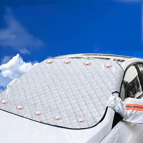 GFHZZS Auto Winschutzscheiben Abdeckung für Vw T6.1 California,Faltbar Magnet Sonnenblende Wasserdicht Wetterfest Anti-UV/Frost/Ice/Staub Frontscheibe Wrap Cover,L